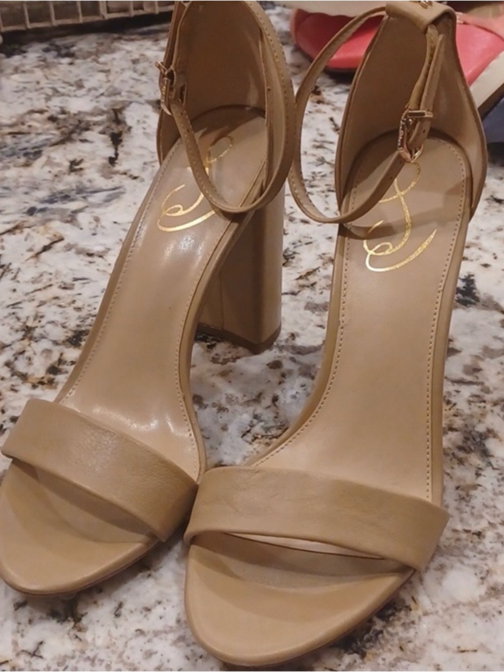 Sam Edelman Womens sz 8.5-9.5 Yaro Block Heel Sandal